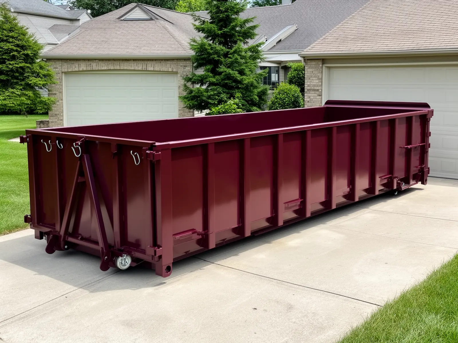 Roll-off dumpster from P & J Roll-Off Dumpsters in Dalton, GA